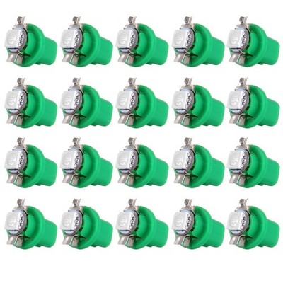 20x B8.5D 5050 EPISTAR SMD GREEN LED BULBS INSTRUMENT GAUGE DASH LIGHT LAMP
