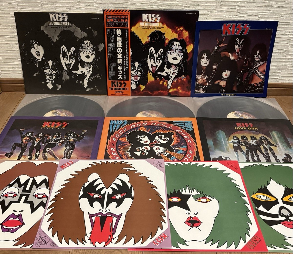 KISS THE ORIGINALS II VIP-5504-6 2枚組LP Kiss The Originals II - Complete! Japanese 3-LP vinyl set