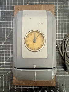 Vintage IBM Time Punch Wall Clock – Art Deco Industrial Factory Original