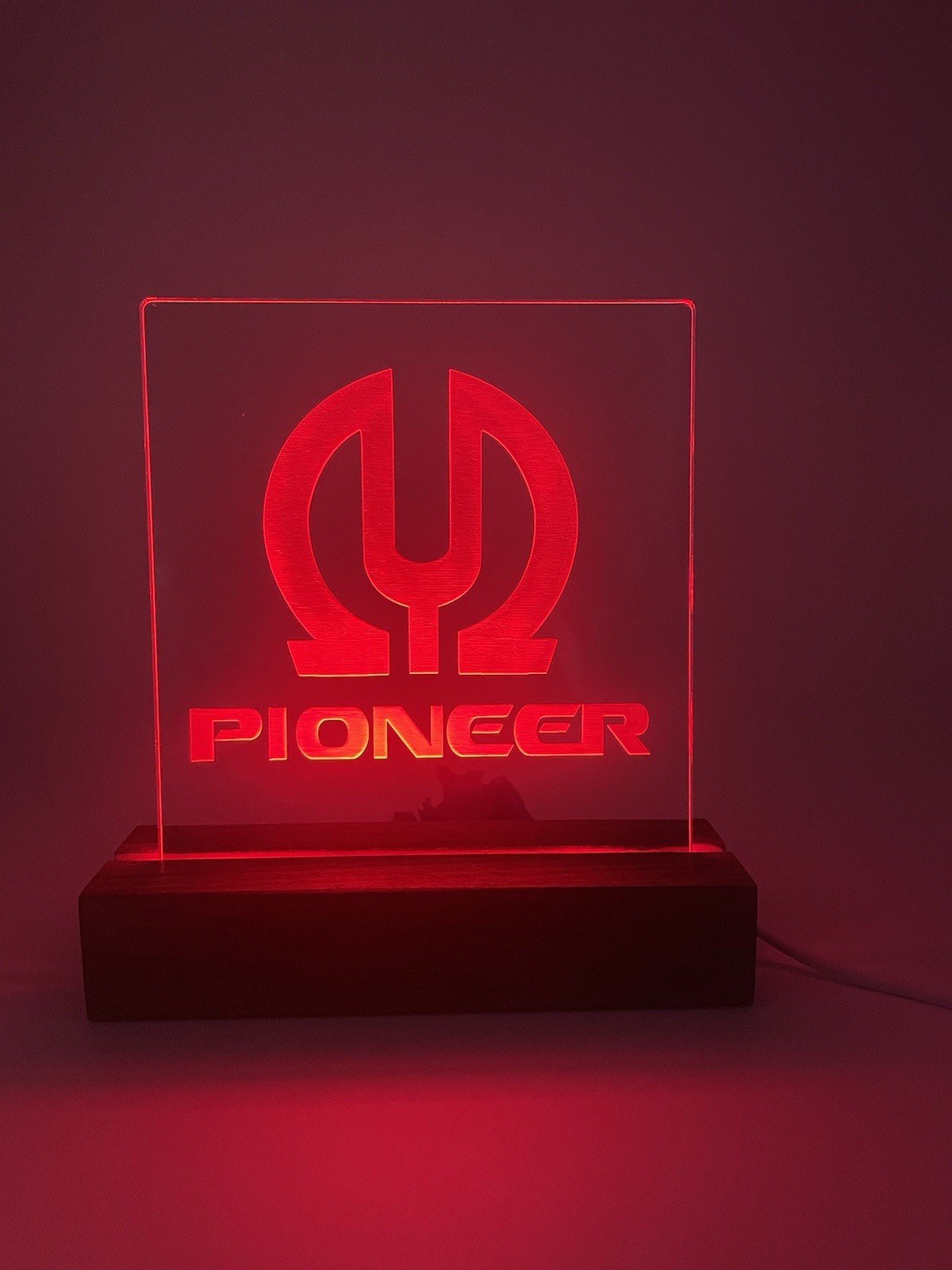 Pioneer SPEC-4 Stereo Power Amplifier Vintage LED Sign