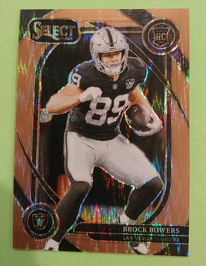 Brock Bowers 2024 Panini Select #222 Copper Prizm Shock Club Rookie RC /299