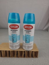 2x Krylon Stained Glass Spray Paint 9029 Soft Blue