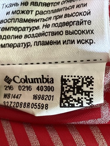 Abrigo de invierno Columbia Thermal Coil Out manga cultivada juvenil talla XL rojo negro capucha - Imagen 9 de 15