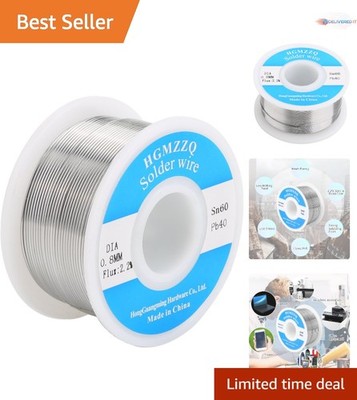 60/40 Tin Lead Solder Wire Rosin Core 0.8mm 100g for Electronics DIY