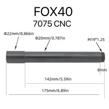 Hochwertige Steckachsenvorrichtung für Fox 40 Vordergabeln 110x20mm zum Anschra