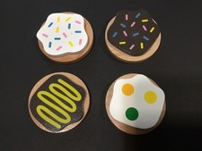 Melissa and Doug Wooden Slice And Cookie Set 4 REPLACEMENT COOKIES