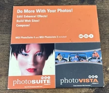MGI PhotoSuite 4.0 + PhotoVista 2.0 PC CD Digital Photo Image Picture Editing