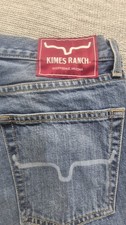Kimes Ranch Jeans Mens 33x32 Blue Luke Straight Leg Made In USA