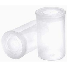 20 PCS Clear Plastic Film Canisters with Lids 35mm Empty Camera Reel Containers