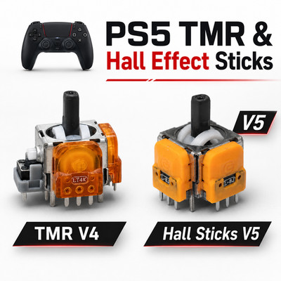 PS5 Hall Effect &TMR Stick - V5 Magnet Effekt Sticks | Drift Fix Joystick PS5