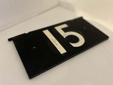 Antique Vintage Black Wooden Railway Sign / Decorative Memorabilia