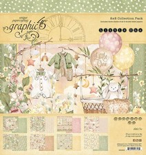 GRAPHIC 45 "LITTLE ONE" 8X8 PAPER PACK BABY CHILD INFANT HTF SCRAPJACK'S PLACE