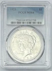 1923-P Philadelphia Mint PCGS MS64 Peace Dollar P344
