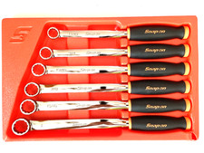 Snap On Tools New 6 Piece 12 Point Orange Soft Grip Sae Box Wrench Set Xdsg606k1