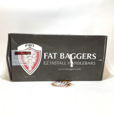 Fat Baggers Inc 1-1/2'' EZ Flat Top Ape Hanger Handlebar 14'' Black 605014-B