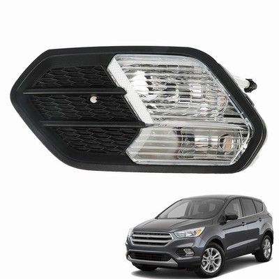 Front Left Bumper Fog Light Black Cover Bezel For Escape 2017-2019 GJ5Z17K946AB