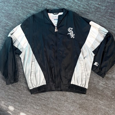 Vintage 90s Starter Chicago White Sox Full Zip Baseball Jacket Windbreaker Sz XL