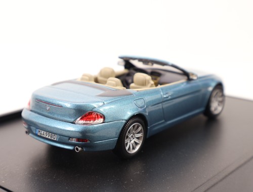 Kyosho modellino auto BMW Serie 6 Cabrio E63 blu atlantico in scatola pieghevole / 1:43 - Foto 3 di 4
