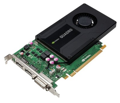 Nvidia GeForce Quadro K2000 -2GB GDDR5 (2x DP+DVI-I) Grafikkarte
