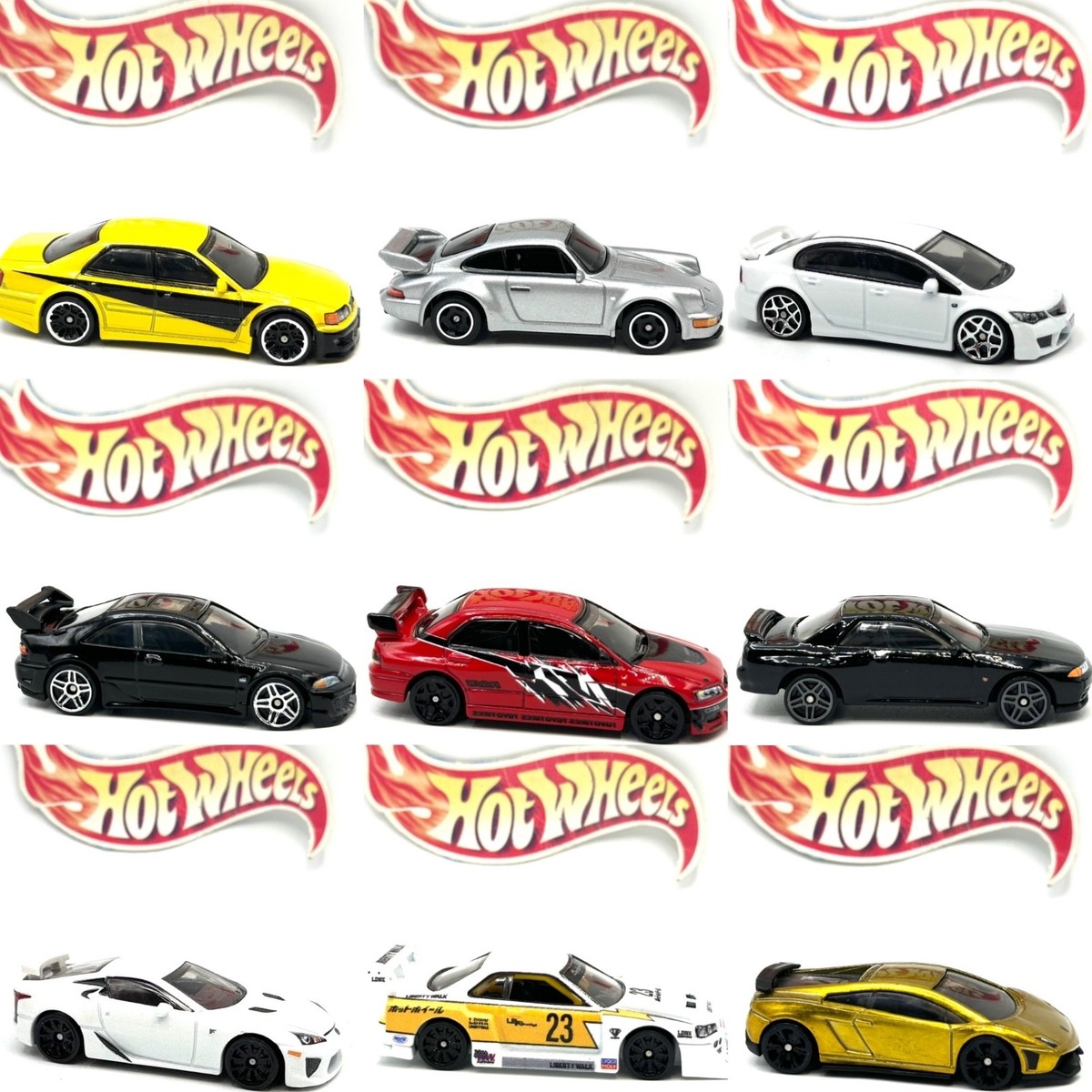 NEW12/14 Hot Wheels Plastic Wheel Swap Fast Furious Car Culture