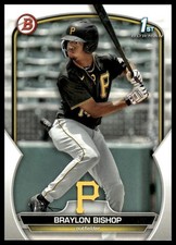 2023 Bowman #BP-90 Braylon Bishop Prospects Pittsburgh Pirates NM+