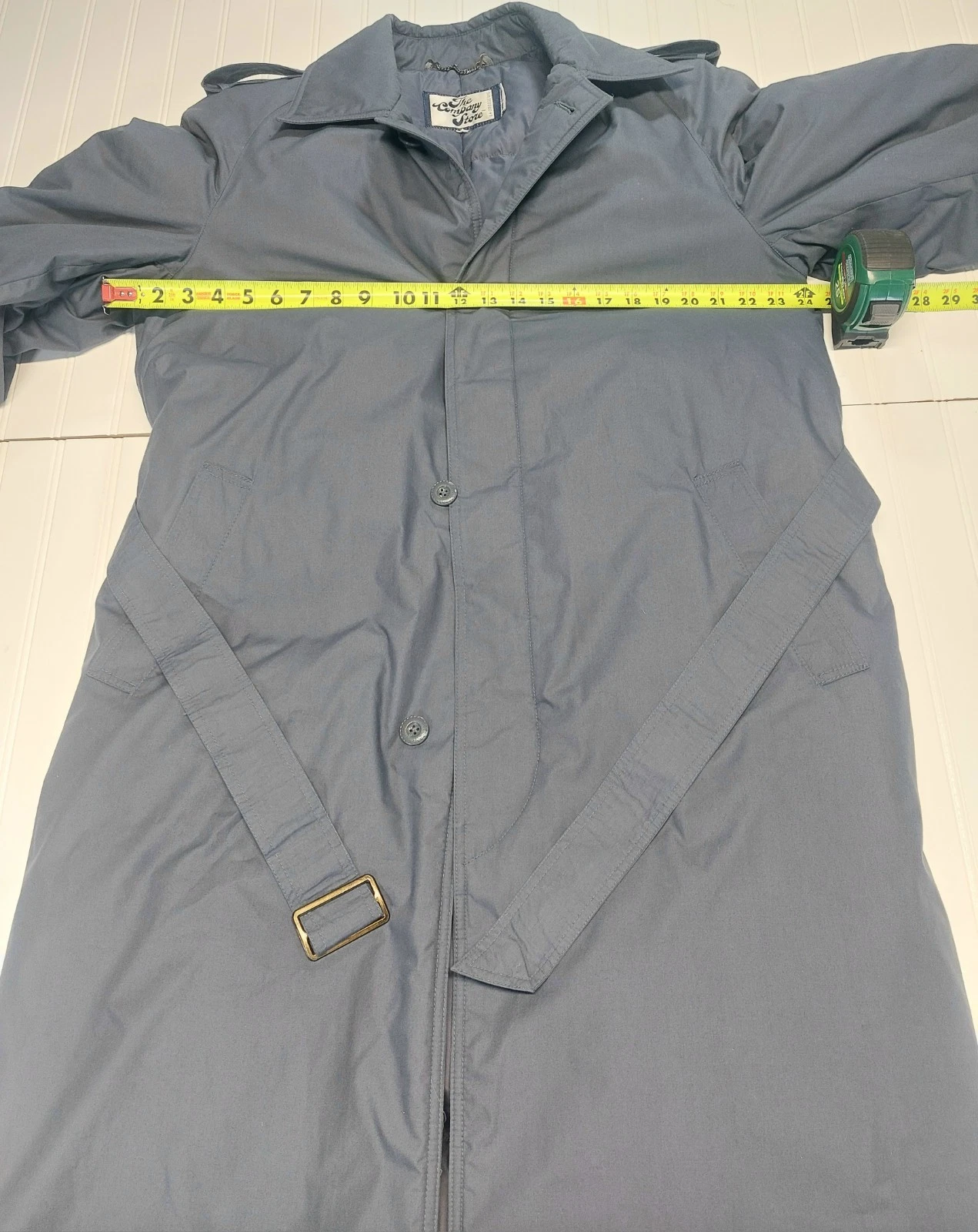 Trench Coat Puffer Down-filled Made In Korea The Company Store Label Vintage  image 4