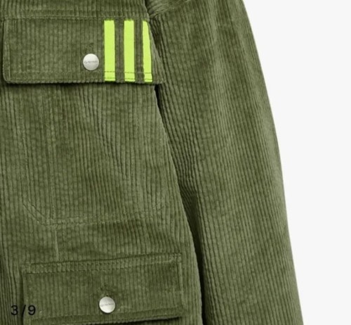 Adidas x Ivy Park Reversible Corduroy Oversized double side Jacket Green 4XL - Picture 6 of 22