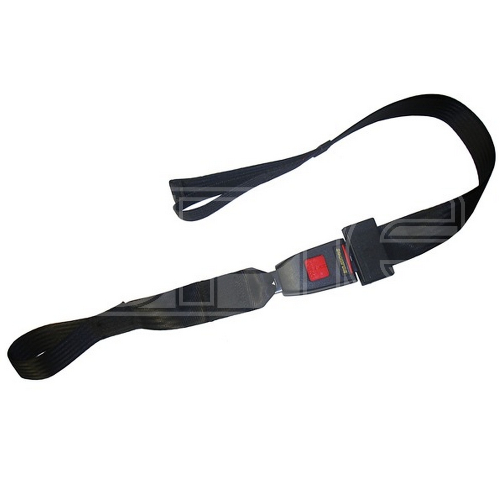 Rapid Static Lap Seat Belt - Black - Durable & Effective Webbing - SECURON 215E
