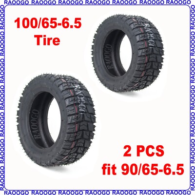 2PCS 100/65-6.5 Tire Offroad Anti-Slip Tubeless T88 Vsett 10x Electric Scooter