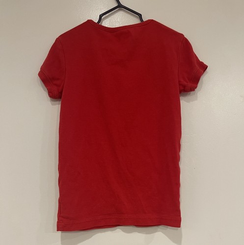 Gap Kids DC Girls Glitter Wonder Woman Logo Cotton Short Sleeve PJ Top Red Sz 10 - Picture 4 of 4