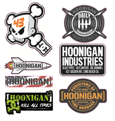 7 HOONIGAN Aufkleber Ken Block 43 Drift Sticker Gymkhana V8 USA Auto Tuning KULT