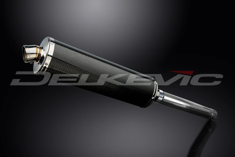 Silenciador de escape Yamaha FZR1000 EXUP 14" carbono ovalado 89 90 91 92 93 94  Foto 2 de 3