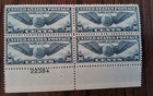 1938 trans- atlantic block plate 0.30 Cent (wing- globe) — photo 1