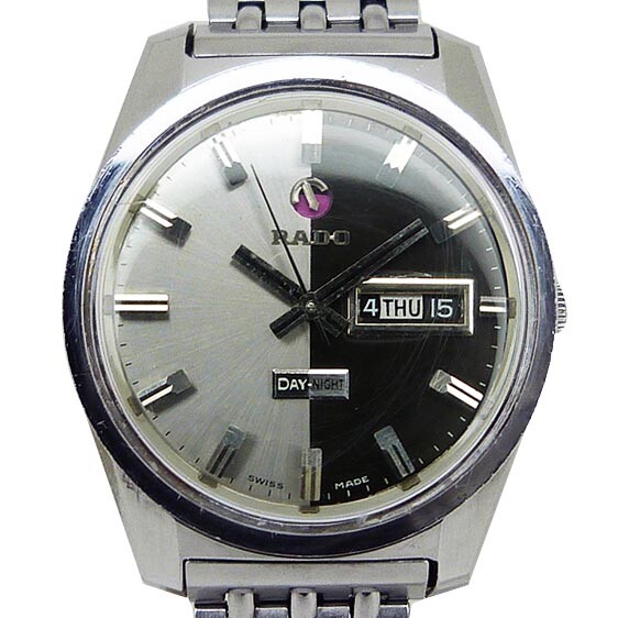 Wristwatch USED Rado Day Night 11847 SS Automatic Men 38mm Dial
