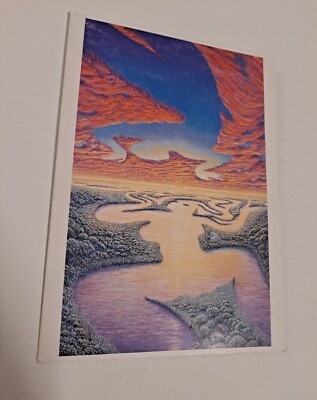 絵画 REVERIE 10 Riverine Reverie Art Card from the original painting by Mark