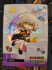 Honkai Star Rail Stelle HK-QR-021 Premium Holo Rare Goddess Story Anime Cards