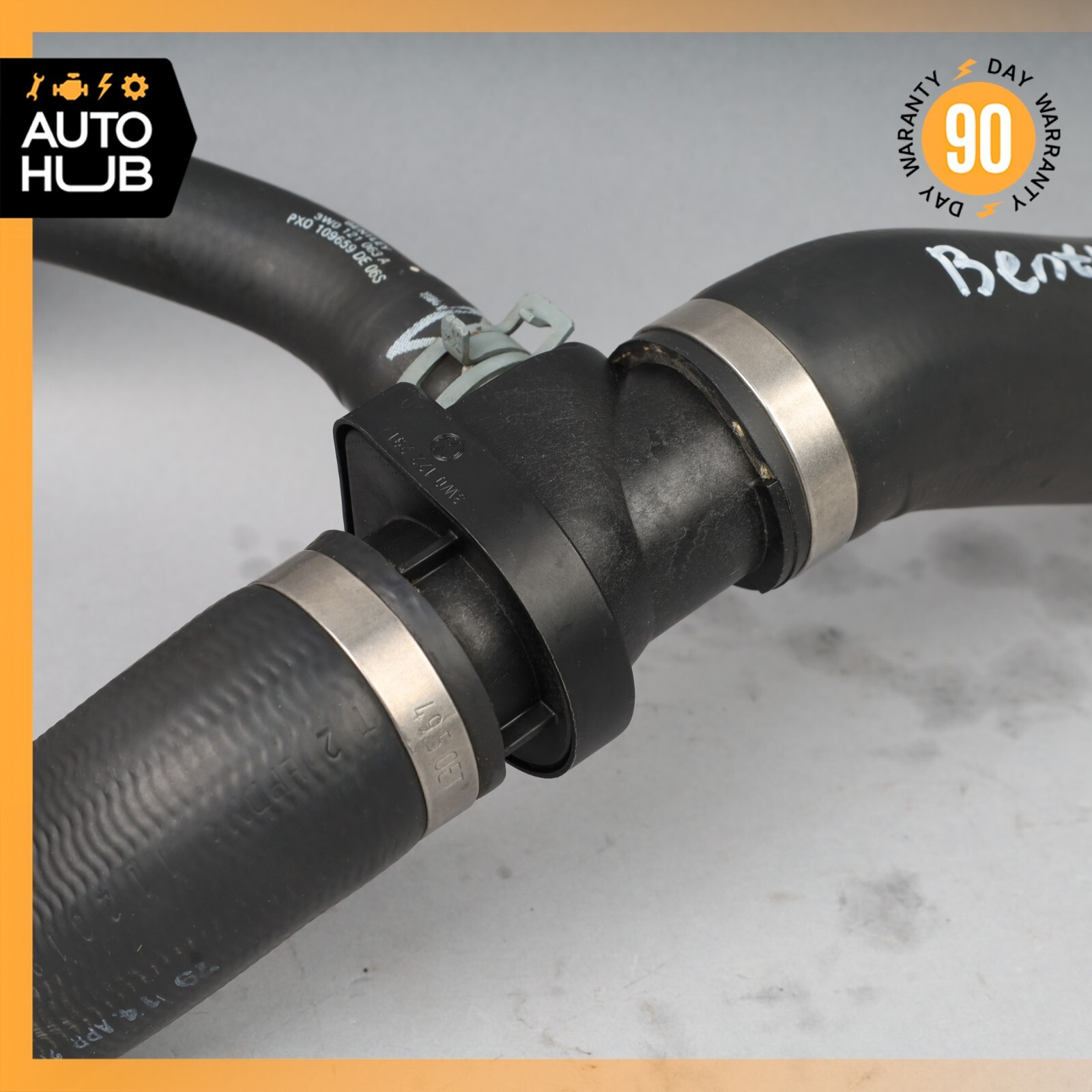 03-07 Bentley Continental GT GTC Upper Coolant Water Hose Tube Pipe OEM 36k
