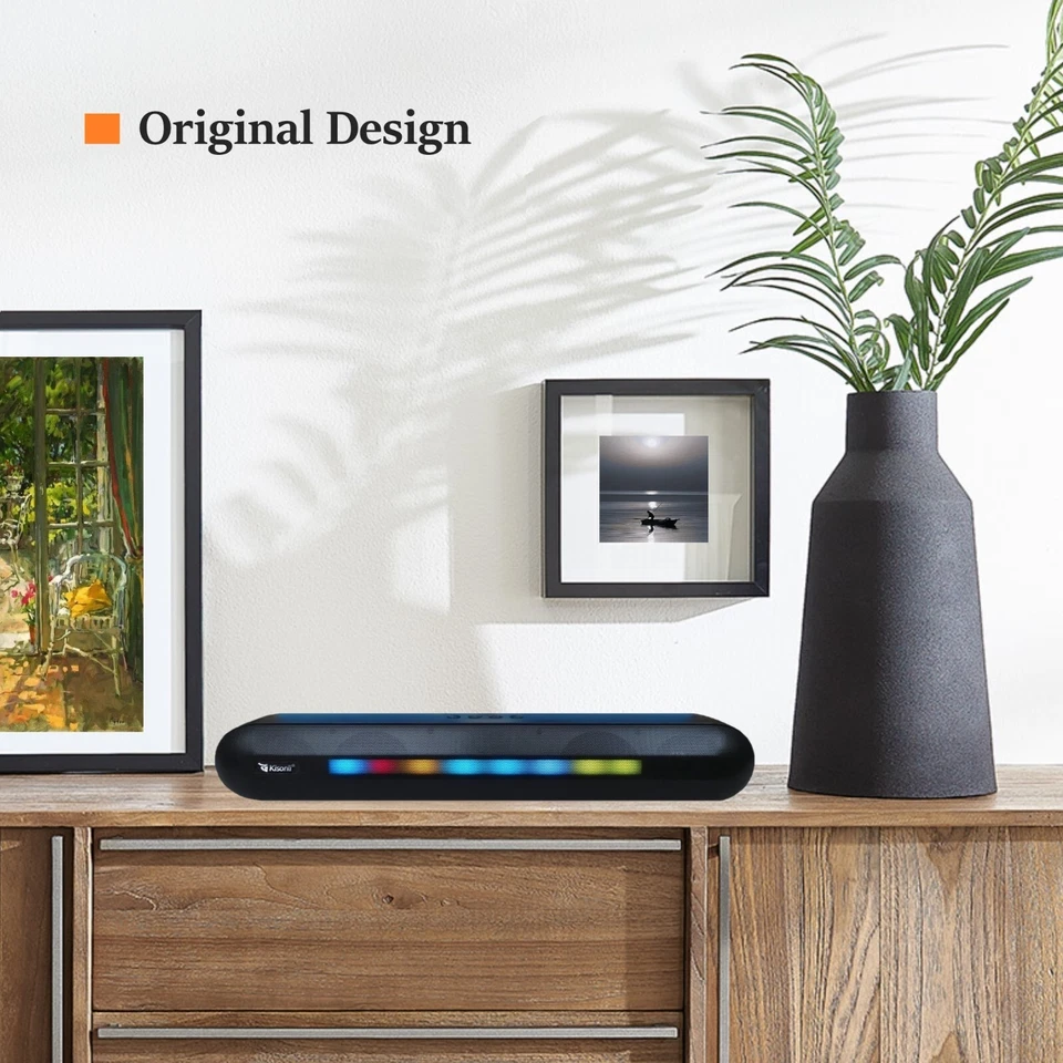 Enceinte Bluetooth LedBar, Sd Card, USB, AUX pour Smartphones/Tablettes/PC - Photo 3/4