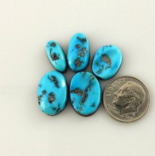 Natural Kingman Arizona Turquoise Blue Cabochons Gems Stones Gemstones k152