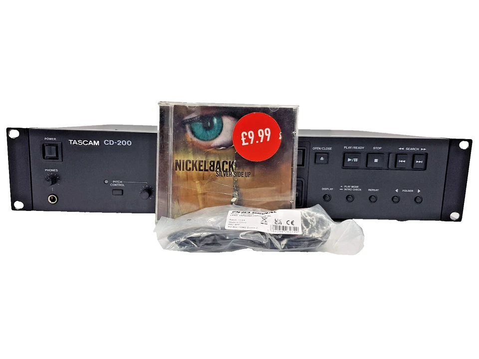 Tascam CD-200 Professional CD MP3 Compact Disc Player Stereo Deck Rackmount Vtg - Image 2 of 4