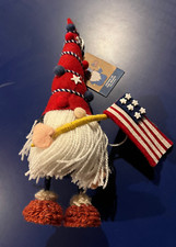 GNOME OF THE BRAVE "AMERICAN FLAG" 13" TALL