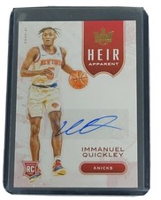 2020-21 PANINI COURT KINGS IMMANUEL QUICKLEY HEIR APPARENT AUTO /99 NO. HA-IQU