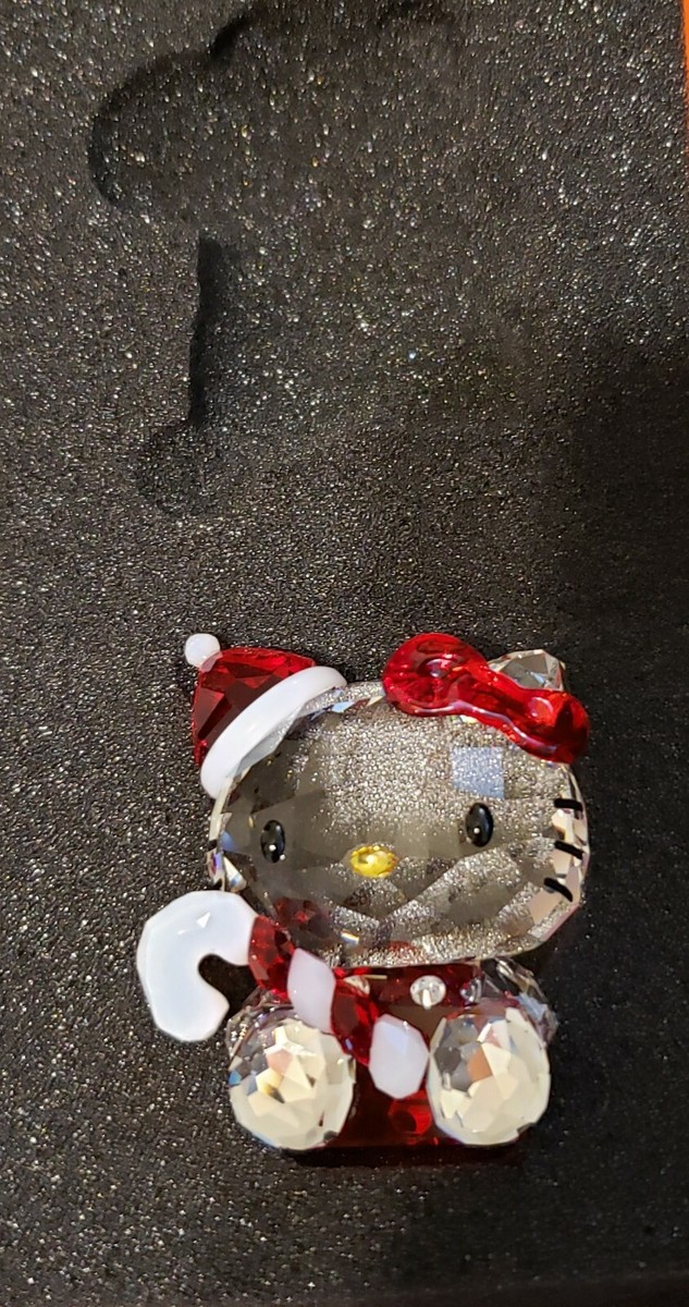 Swarovski Hello Kitty Santa Crystal Figurine -1142935 - Retired | eBay