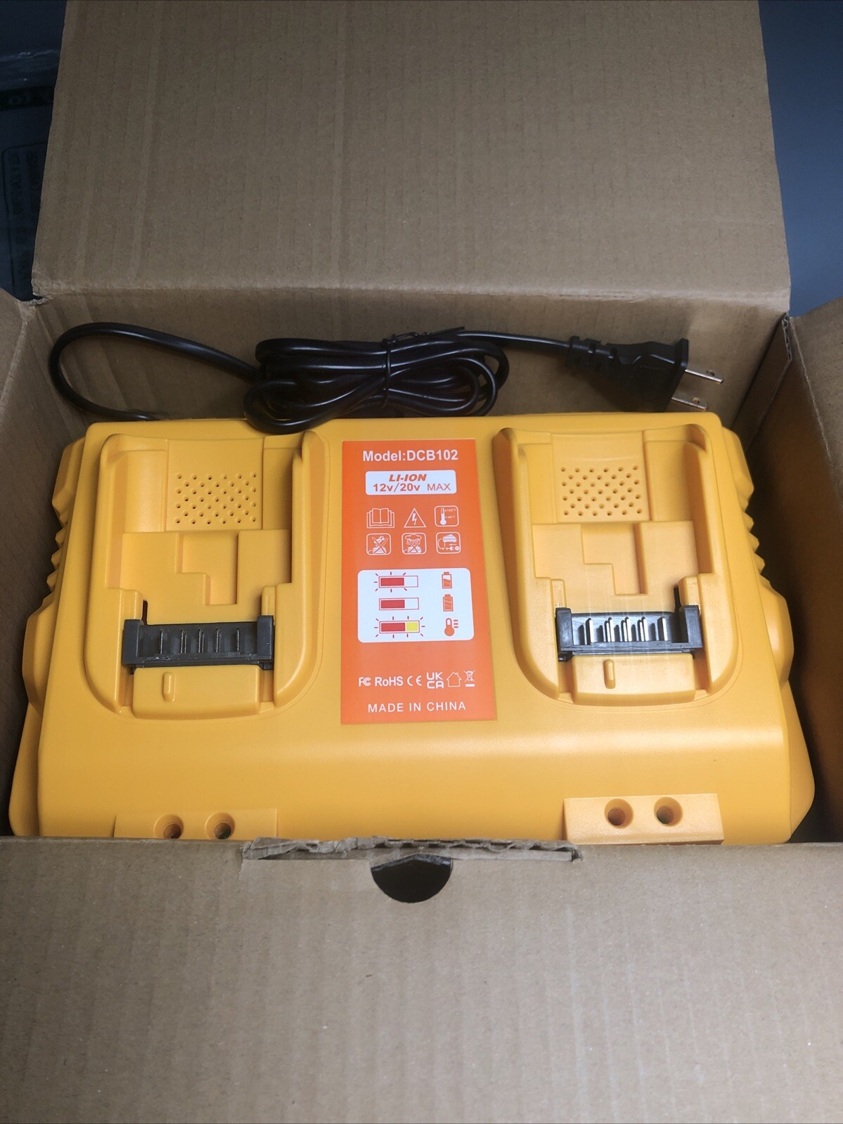 Battery Charger Replacement for Dewalt DCB102 Compatible with 12V 20V