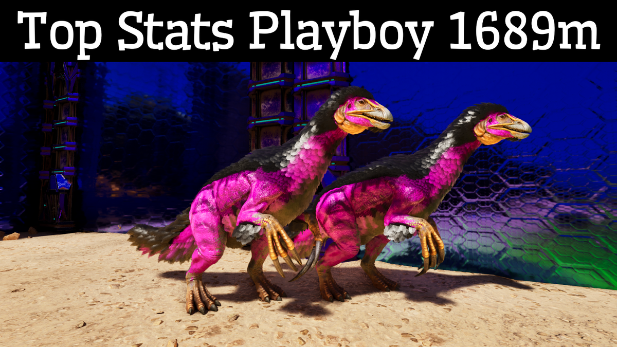🔥ARK Survival Ascended PvE Top Stats Playboy Therizino 1689m PC
