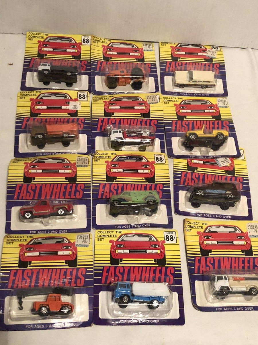 VINTAGE YATMING FASTWHEELS NIB DIECAST CARS TOTAL 12 CARS/TRUCKS