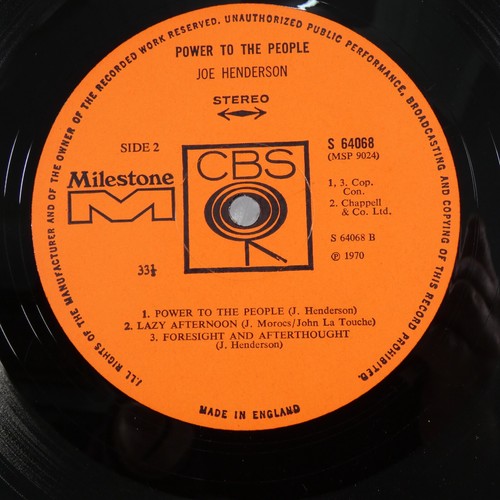 Joe Henderson Power To The People 1972 Milestone MSP-9024 Vintage Vinyl Record - Picture 4 of 5