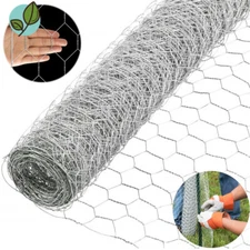 50/150Feet Galvanized Poultry Net - Metal Fencing / Chicken Wire 2" Holes