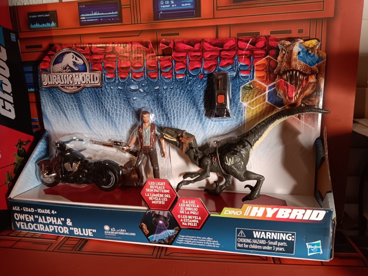 Jurassic World Dino Hybrid Owen Alpha Velociraptor Blue