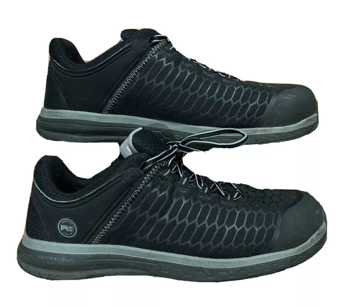 Timberland Pro Mens Powerdrive A1XPD Black Work Sneakers Steel Toe Mens Size 13M